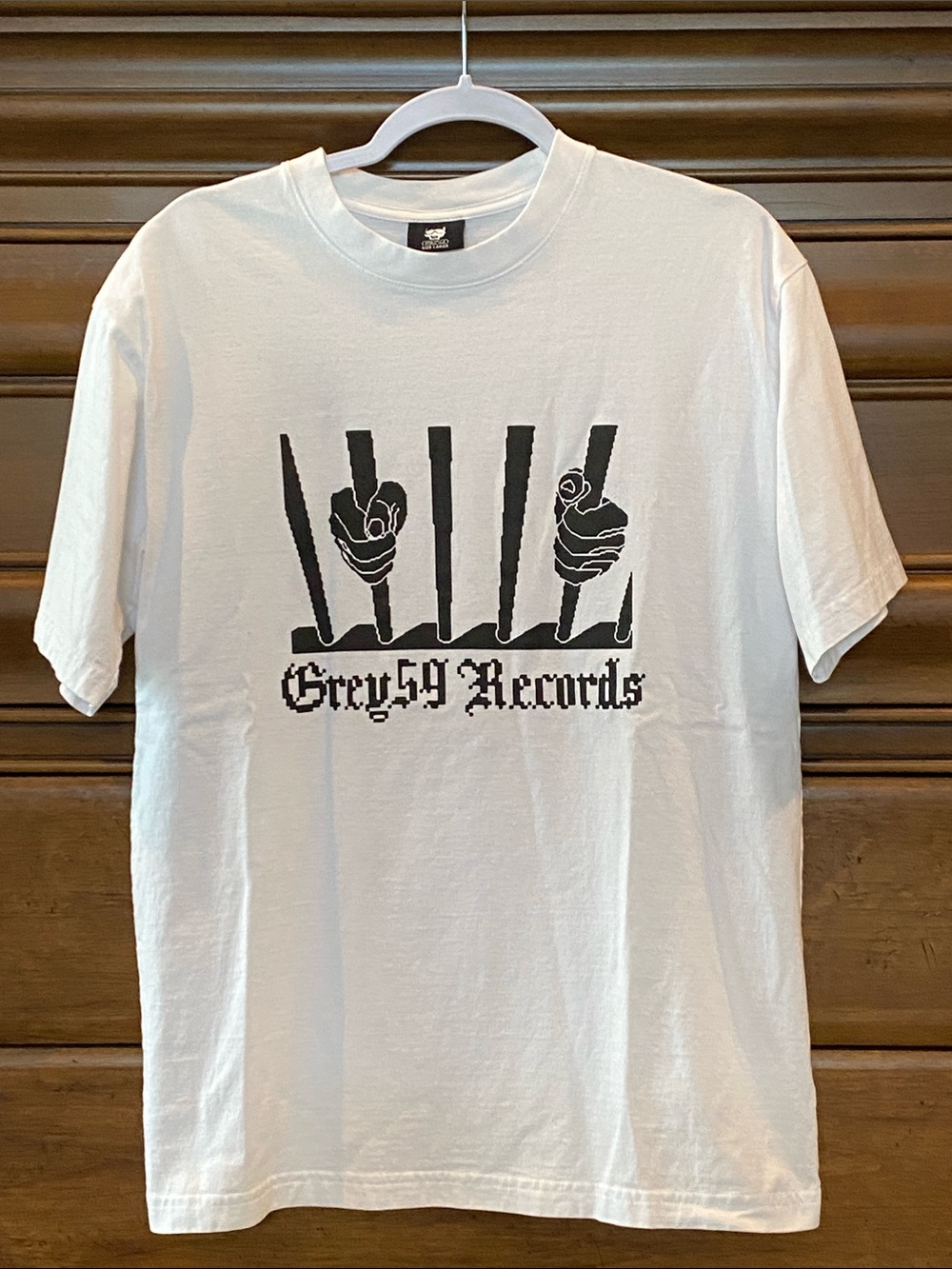 Suicide Boys Grey 59 Records Graphic Tee - White with Black Print Large